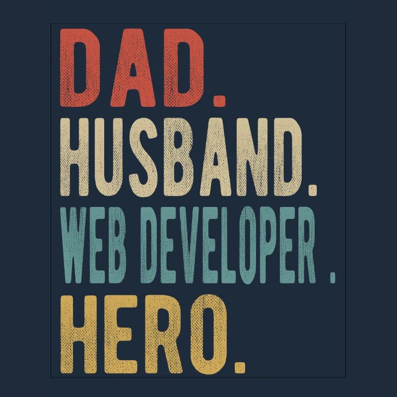 Web Entwickler Papa Ehemann Held