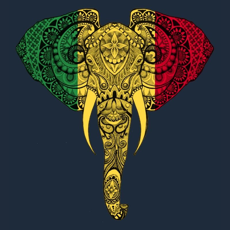 Drapeau du Mali Eléphant - Soutenir Mali
