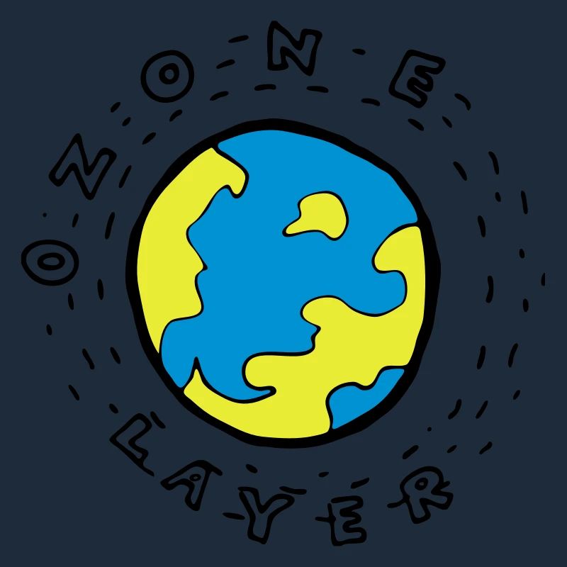 Earth's Ozone Layer Drawing