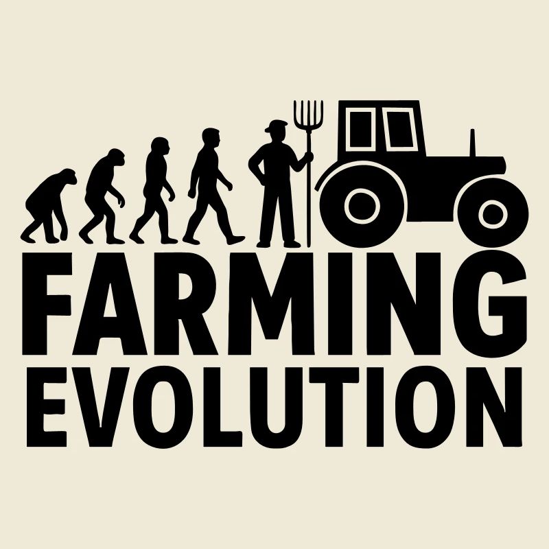 Landwirtschaft Evolution Traktor Landwirt
