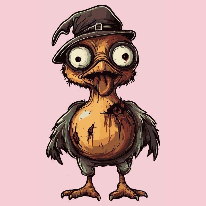 Turkey Halloween Comic Funny