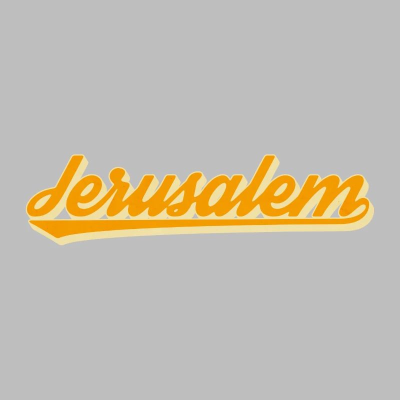 Jerusalem Retro Script