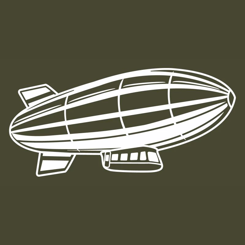 Luftschiff Silhouette Zeppelin