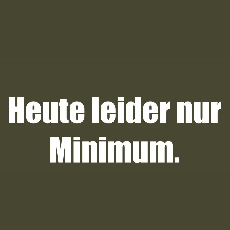 Unfortunately only a minimum today