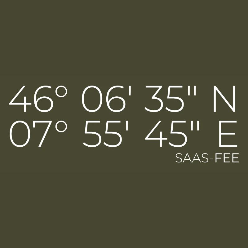 Coordinates Saas-Fee