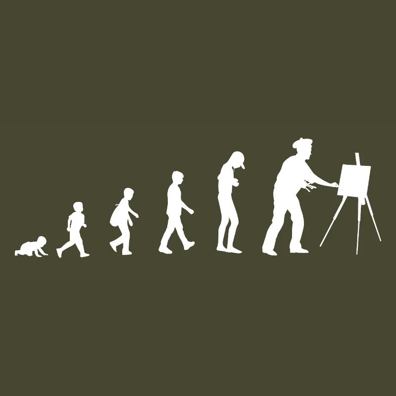 Évolution du bébé au peintre