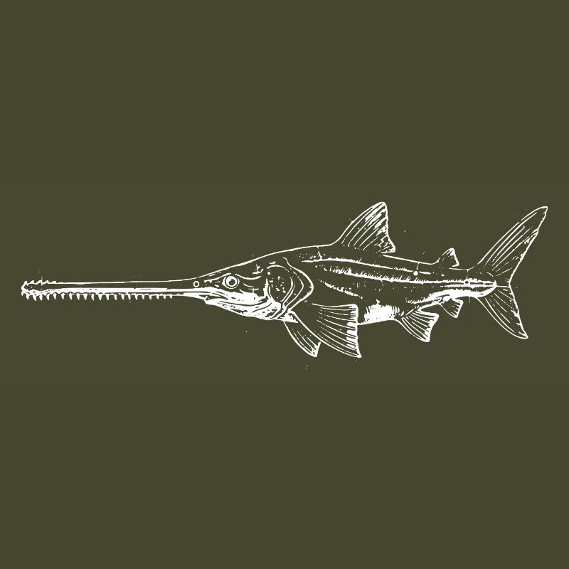 Swordfish Silhouette Night Swim