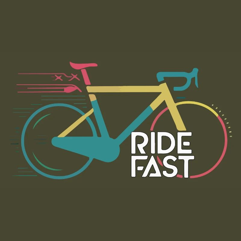 Conception d’impression de vélo de vitesse vive