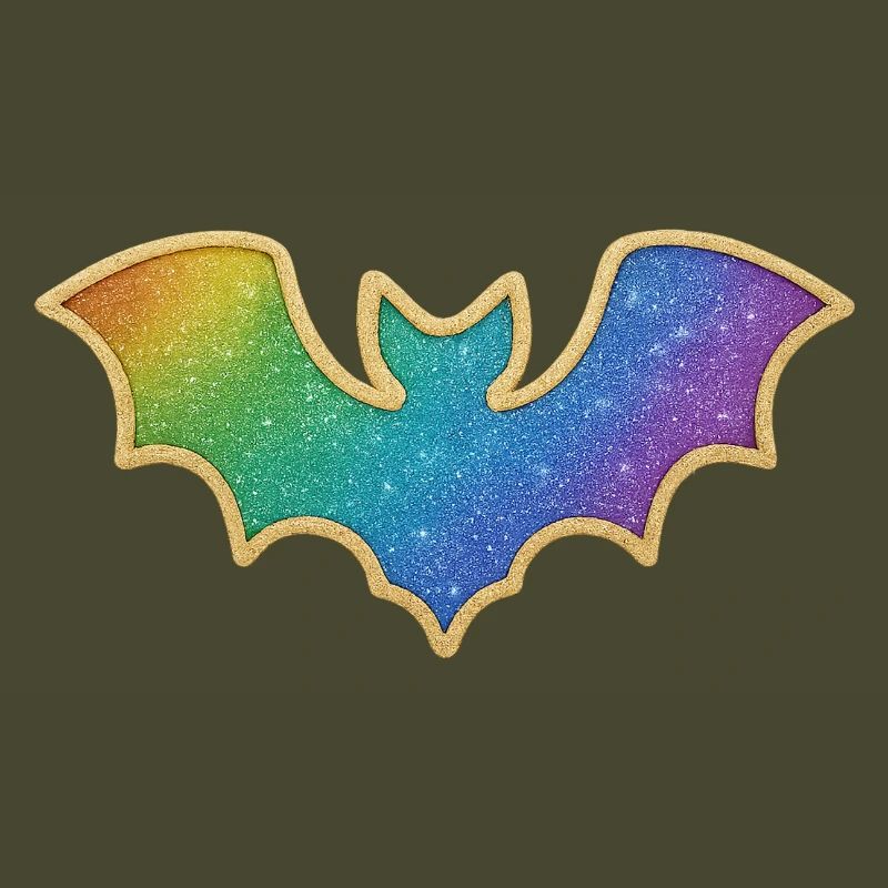 Rainbow Bat Glitter