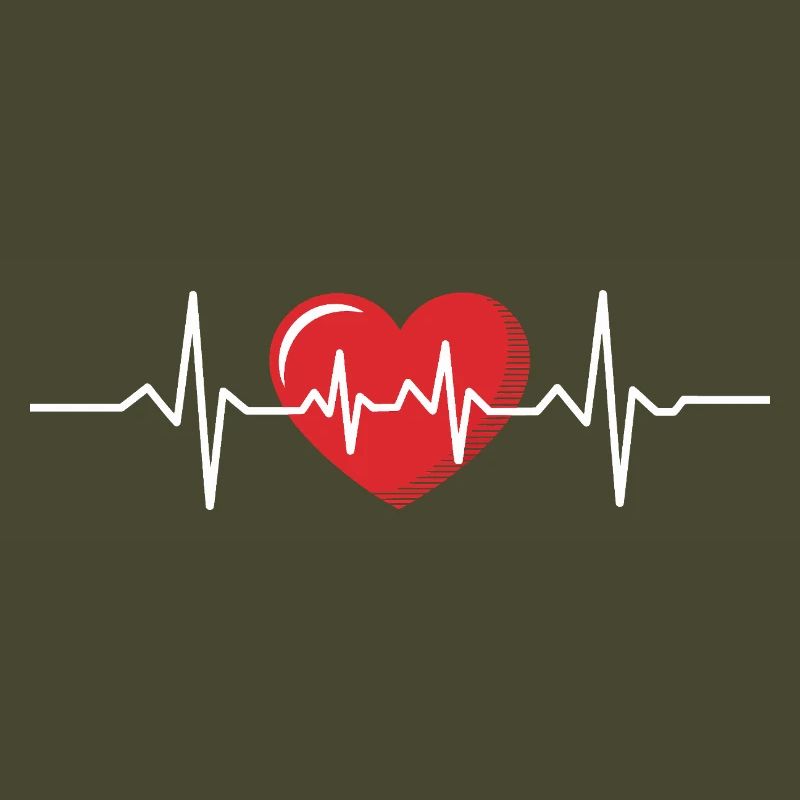 Conception de cardiogramme de rythme cardiaque