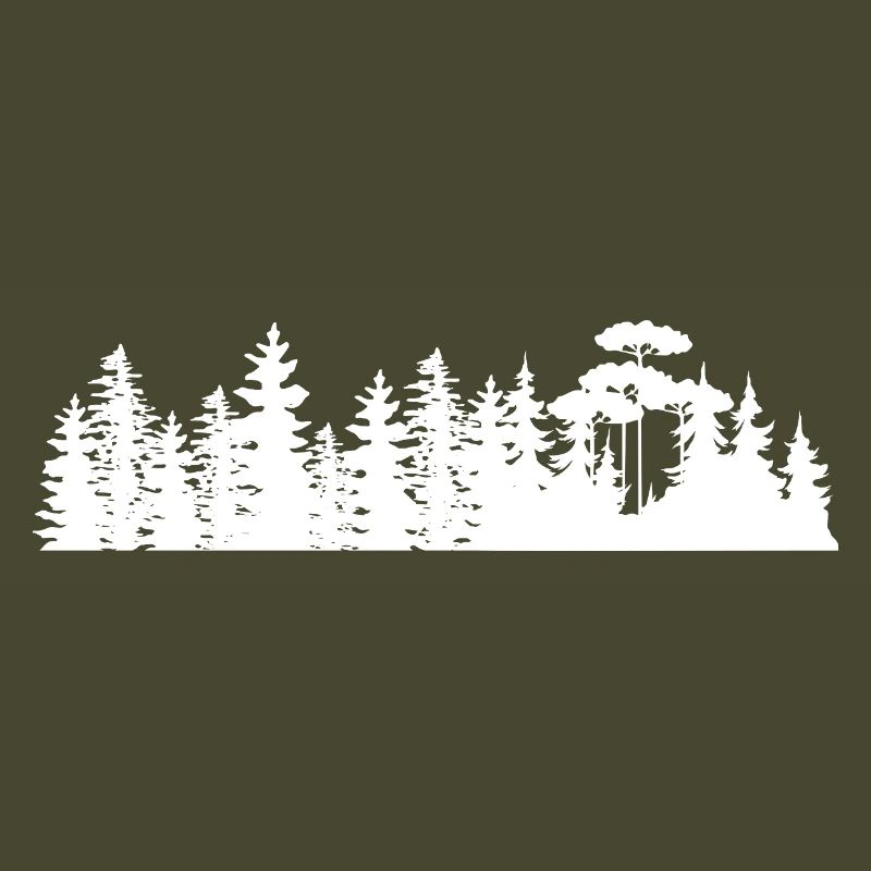 Conception de silhouettes de paysage forestier