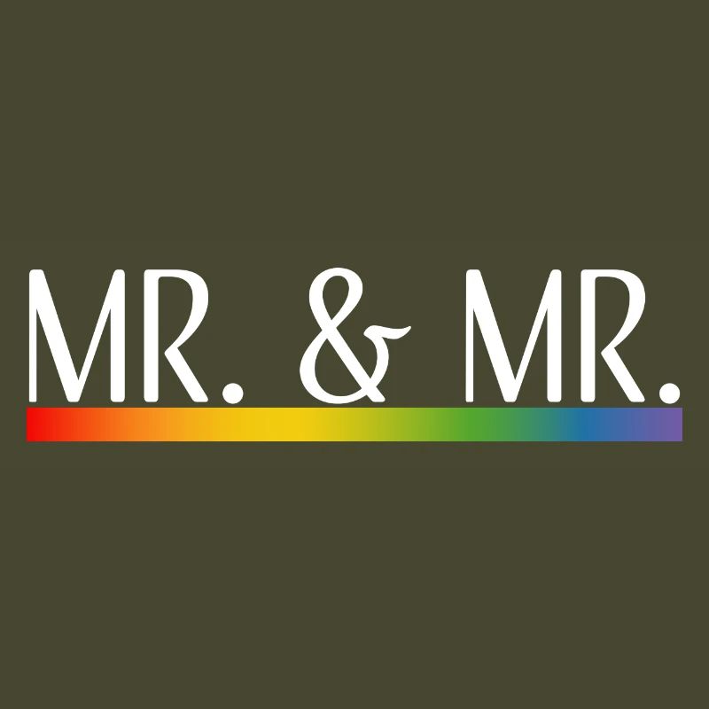 Rayures arc-en-ciel M. et M. blanc