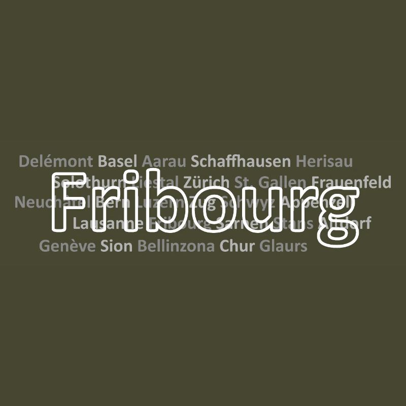Schweizer Städte Fribourg