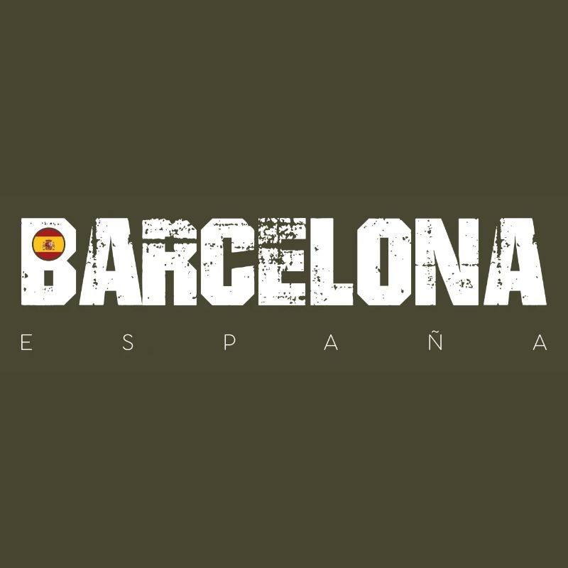 Barcelona Bold Distressed Typ