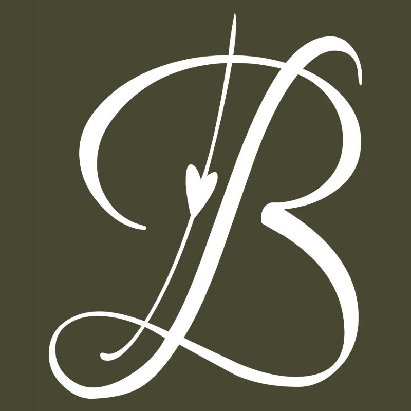 Buchstabe B Initiale Alphabet Monogramm Taschenstil