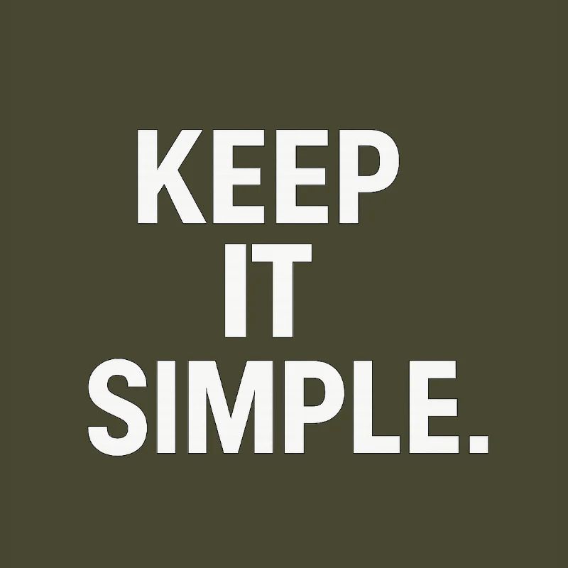 Déclaration minimaliste de garde ça simple