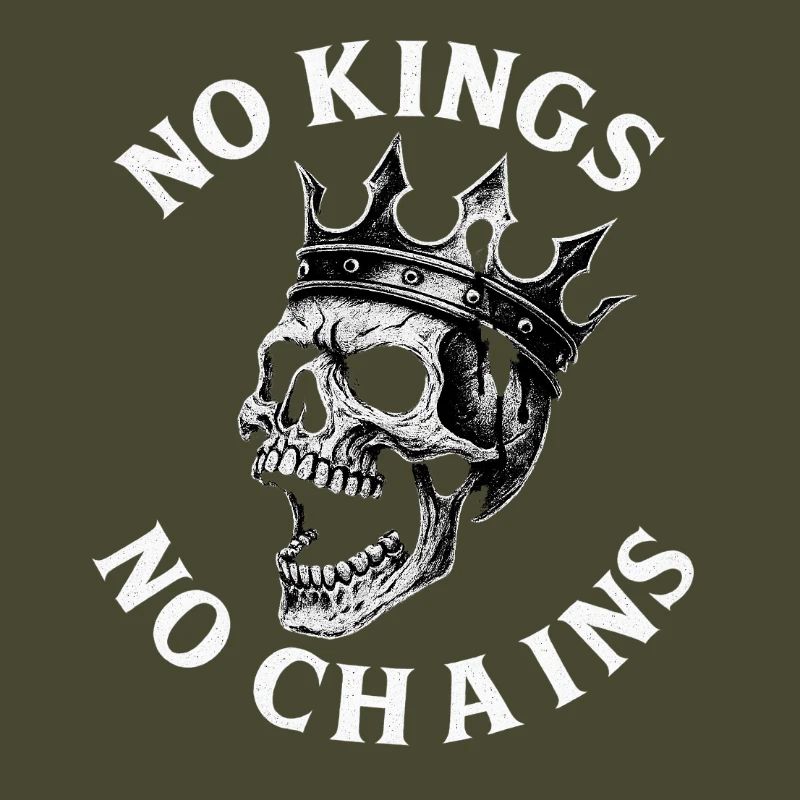 No Kings No Chains Skull
