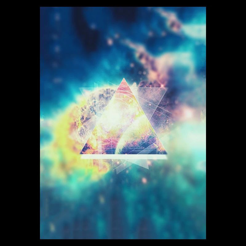 Geometrie Space Kunst (Hipster Green) - Handycase