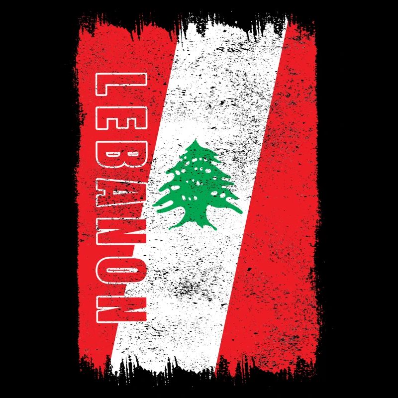 Drapeau vintage du Liban
