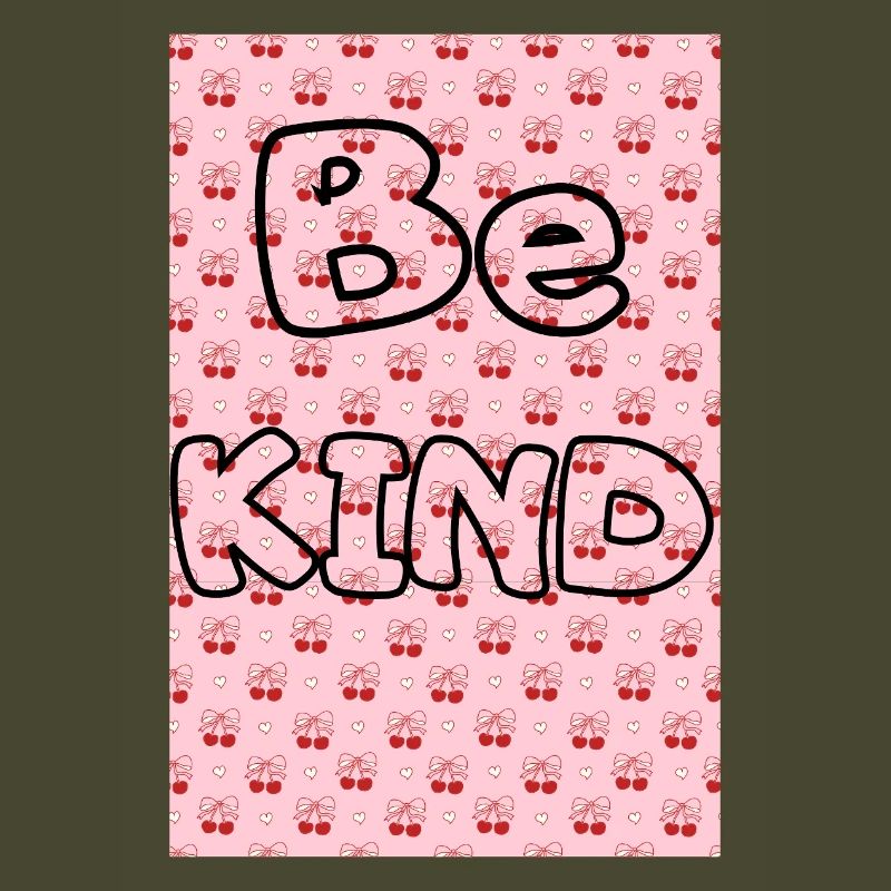Be kind with cherry pattern