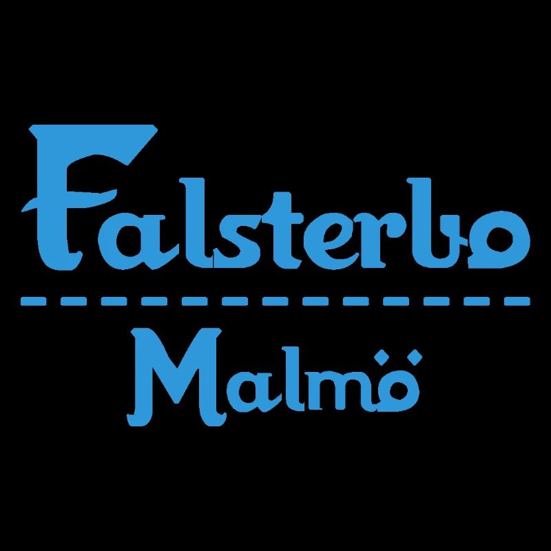 Centrum Malmö – Blue Text Design
