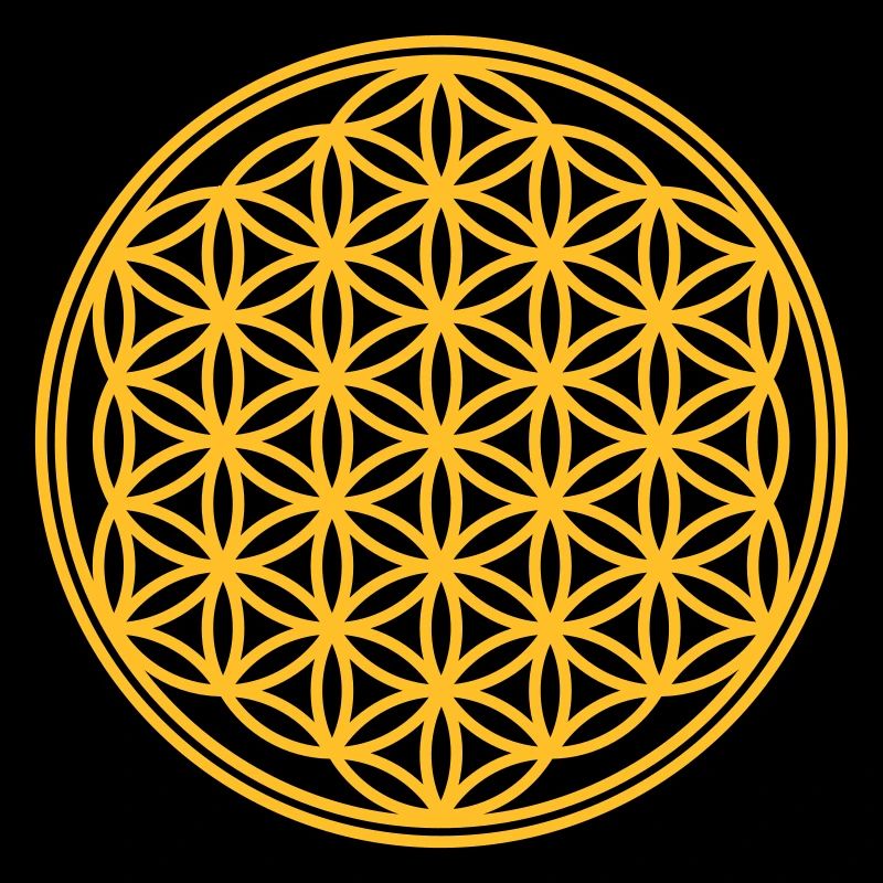 Fleur de la vie - Vector - 01, 1c, sacred geometry