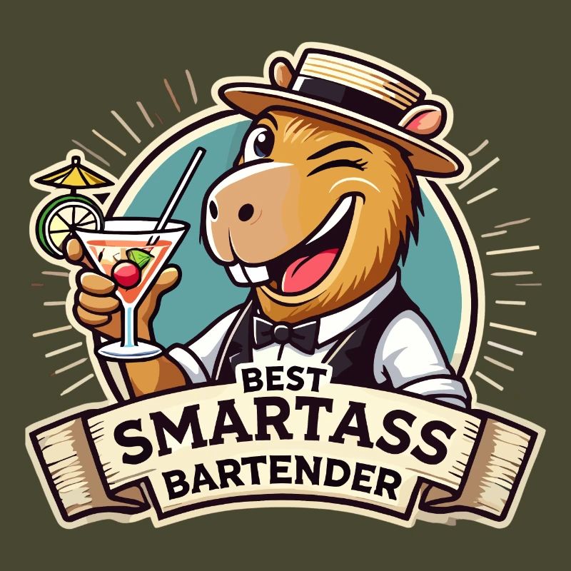 Bartender Bartender Capybara Capy Gift