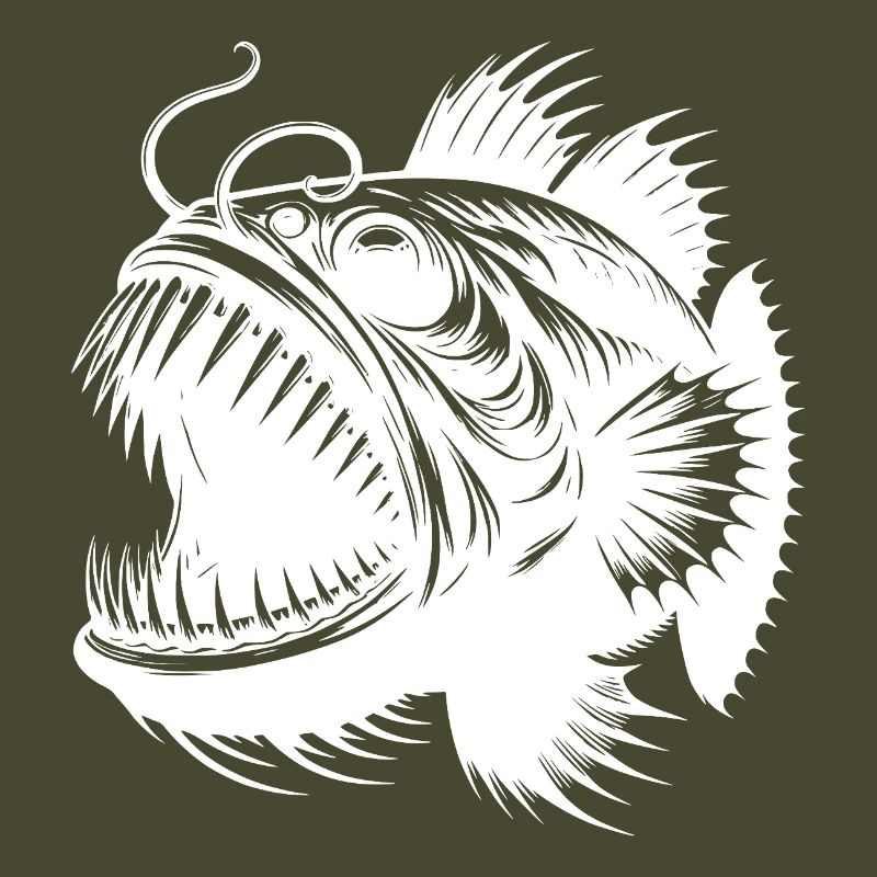 deep-sea fish with sharp teeth