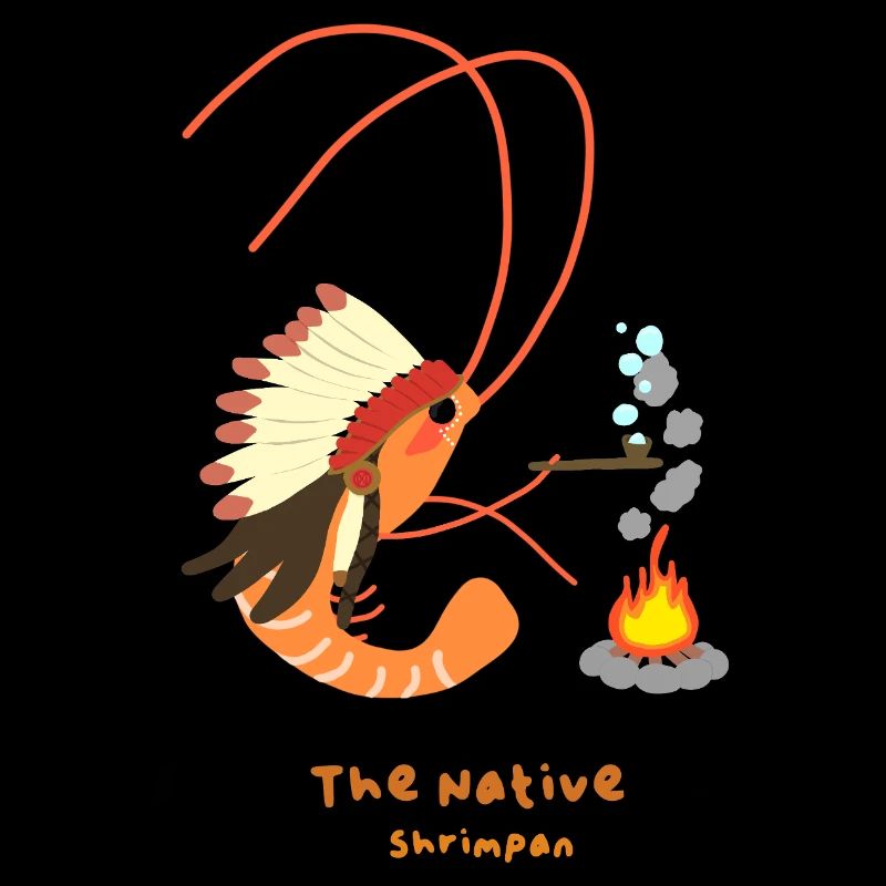 Die einheimischen Garnelen , indianischer Garnelenspaß