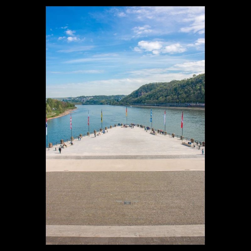 Affiche du Rhin et de la Moselle de Deutsches Eck Koblenz