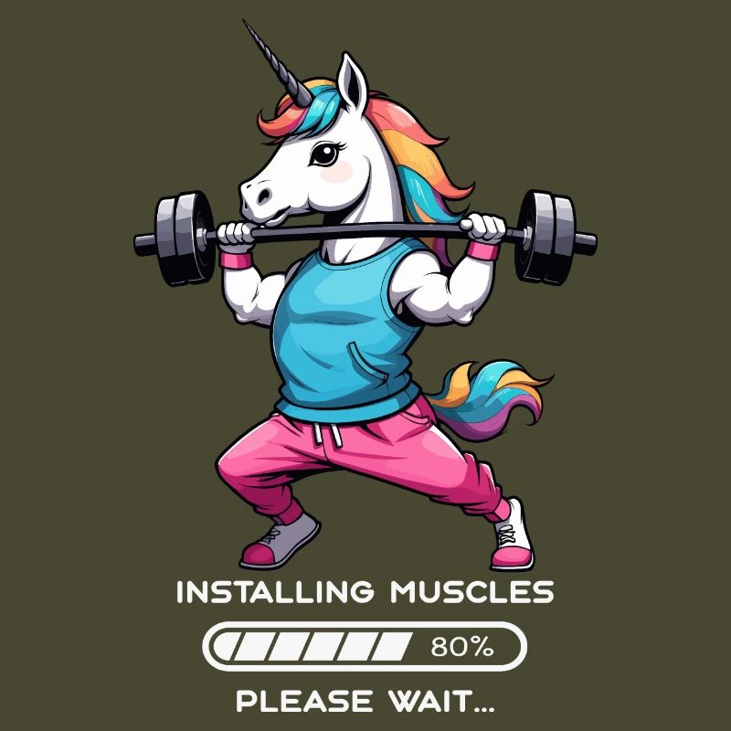 Bodybuilder Einhorn