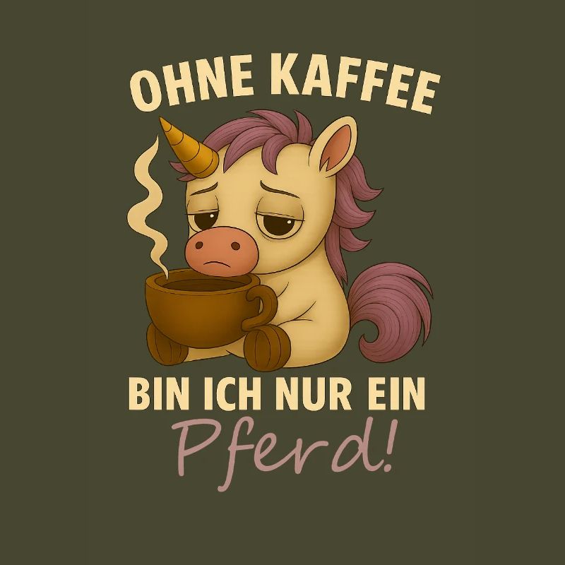 Ohne Kaffee bin ich nur ein Pferd
