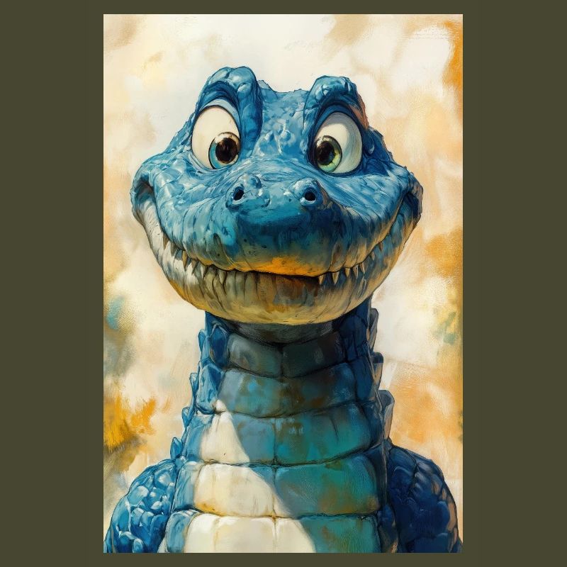Illustration eines Krokodils