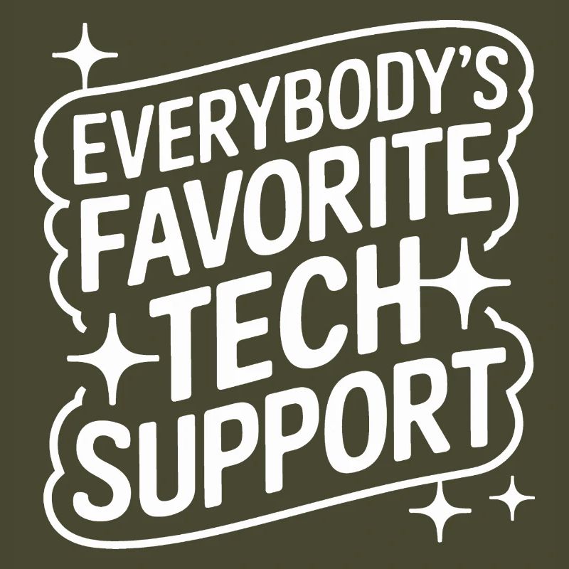 Technischer Support Computerfreak Nerd