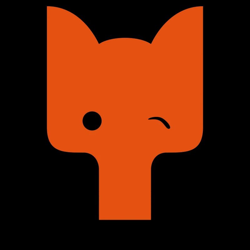 Fuchs blinzelnd