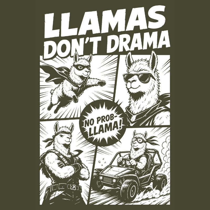 Llama Mode Action Comic