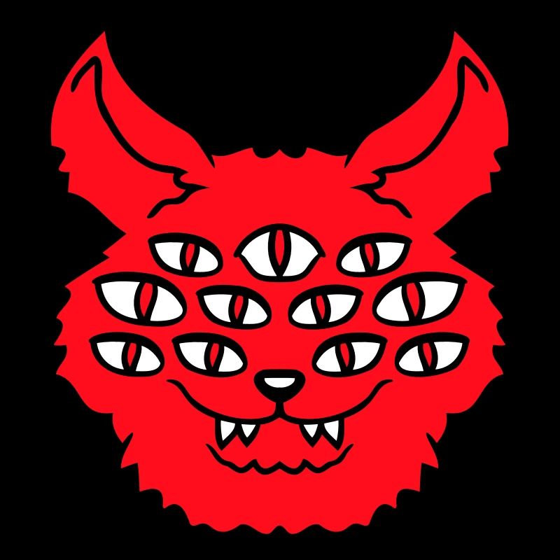 Cat Demon Many Eyes Devil Hell Evil Monster
