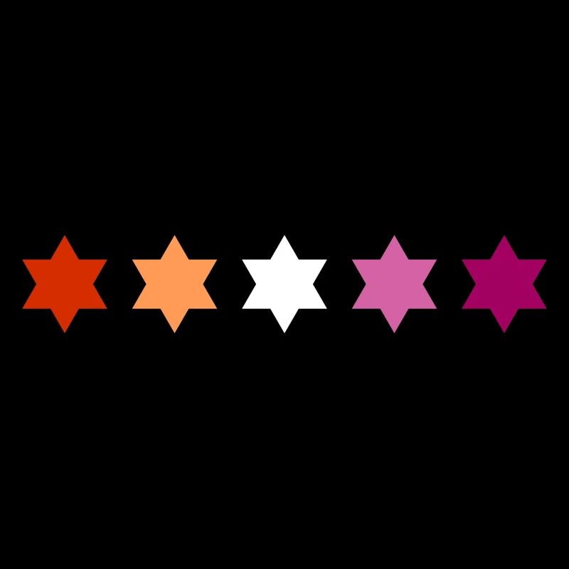 Subtle Lesbian Pride stars