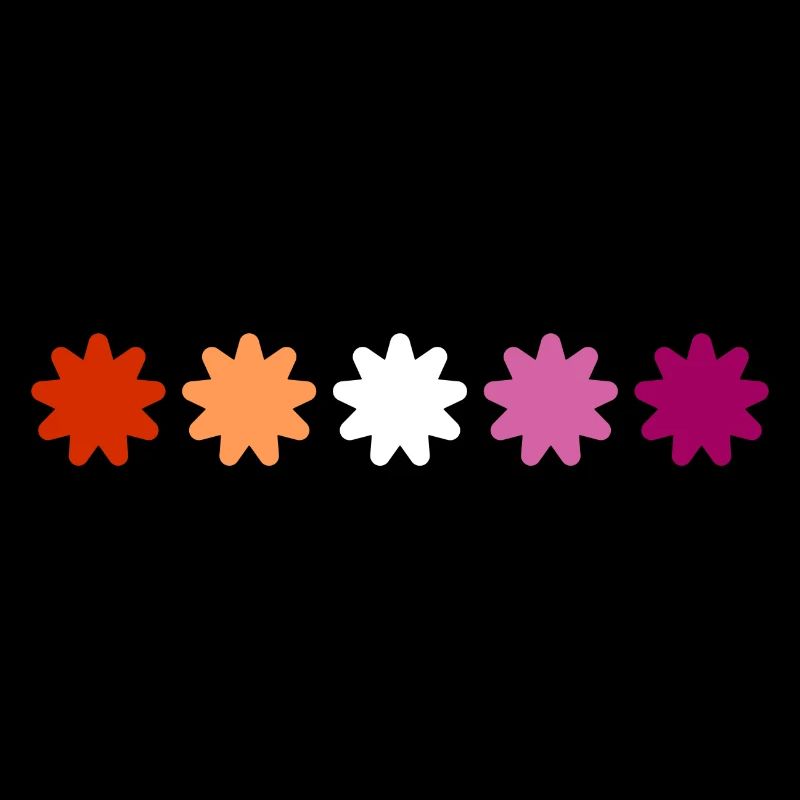 Subtle Lesbian Pride flowers