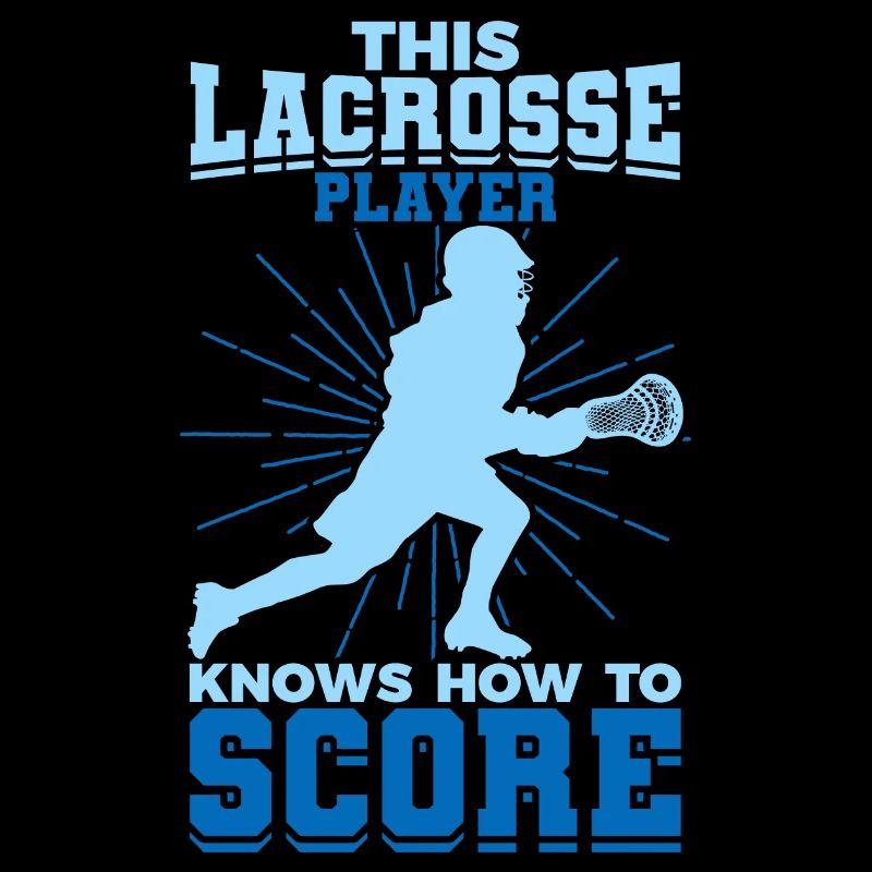 Junge der Lacrosse spielt