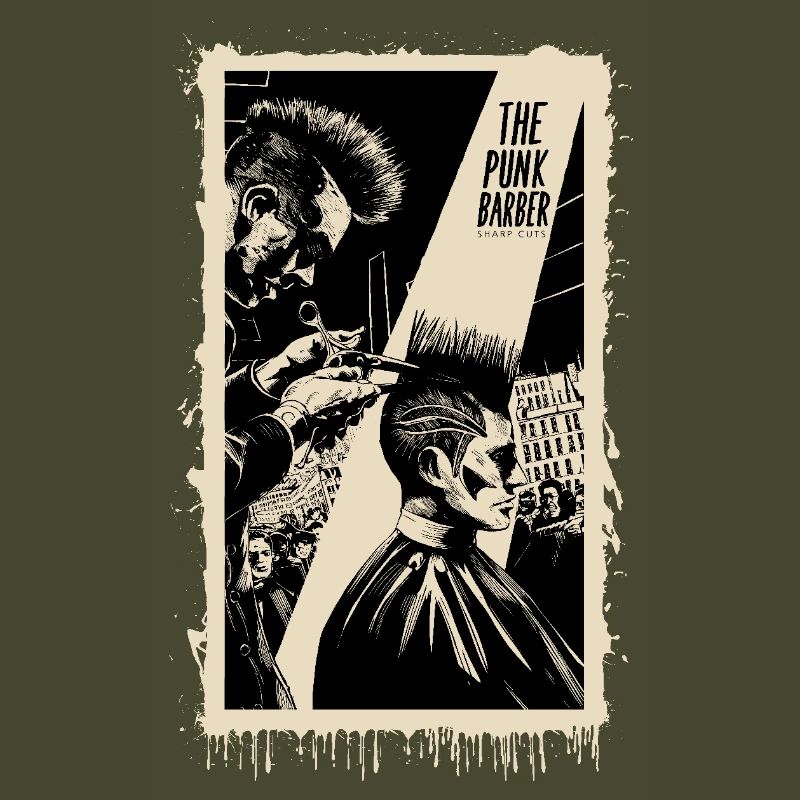 Punk Barber scharfe Schnitte