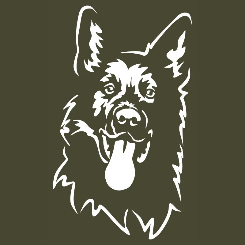 German Shepherd Head "Black Edition"