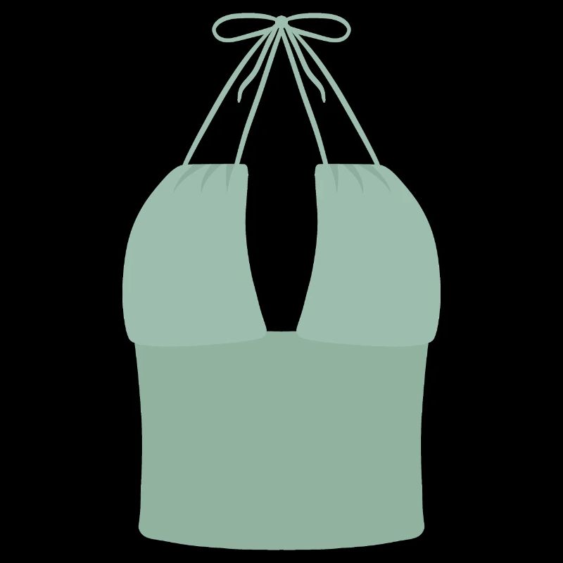 Haut bikini Mint Halter