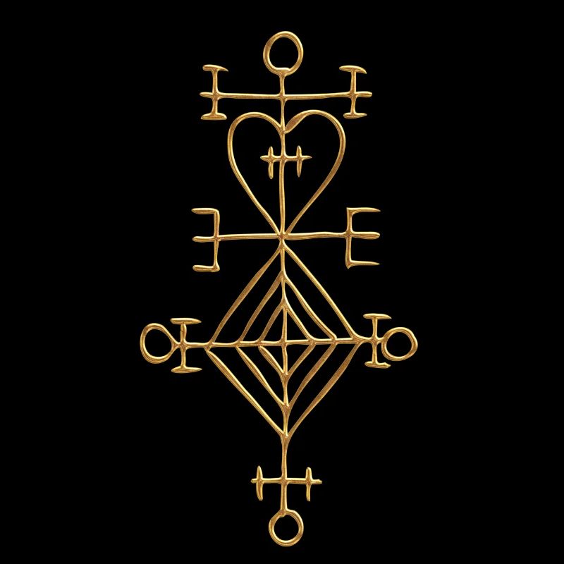 Ástarstafur, Love Charm, Magic Rune Amulet