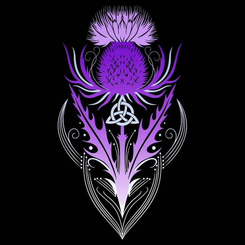 Distel mit Triquetra