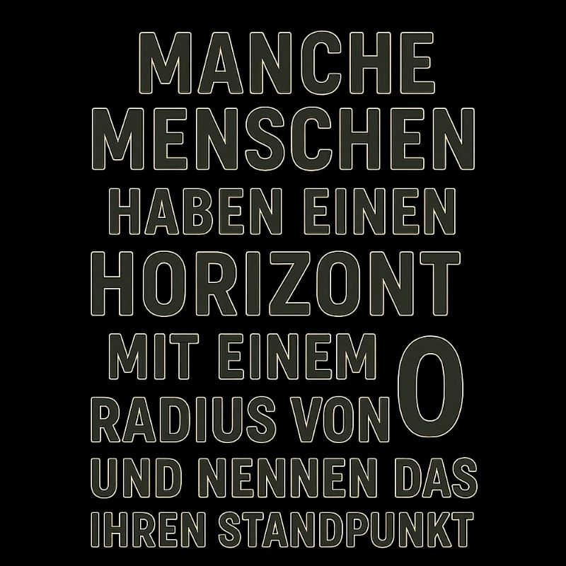 Nullradius-Horizont Standpunkt Spruch