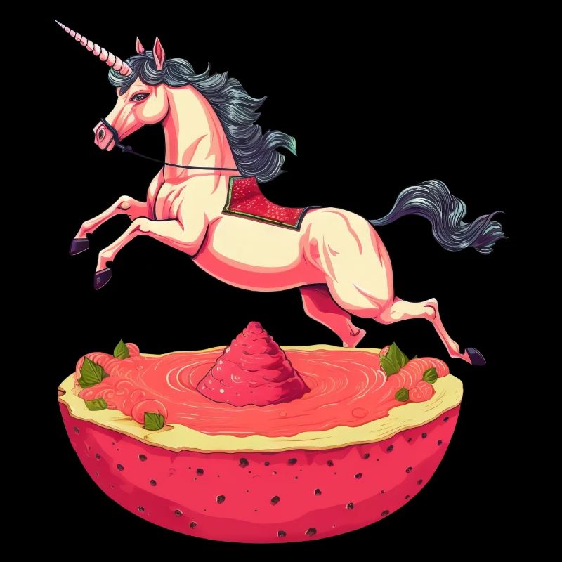 Licorne à la pastèque et fruit du dragon -