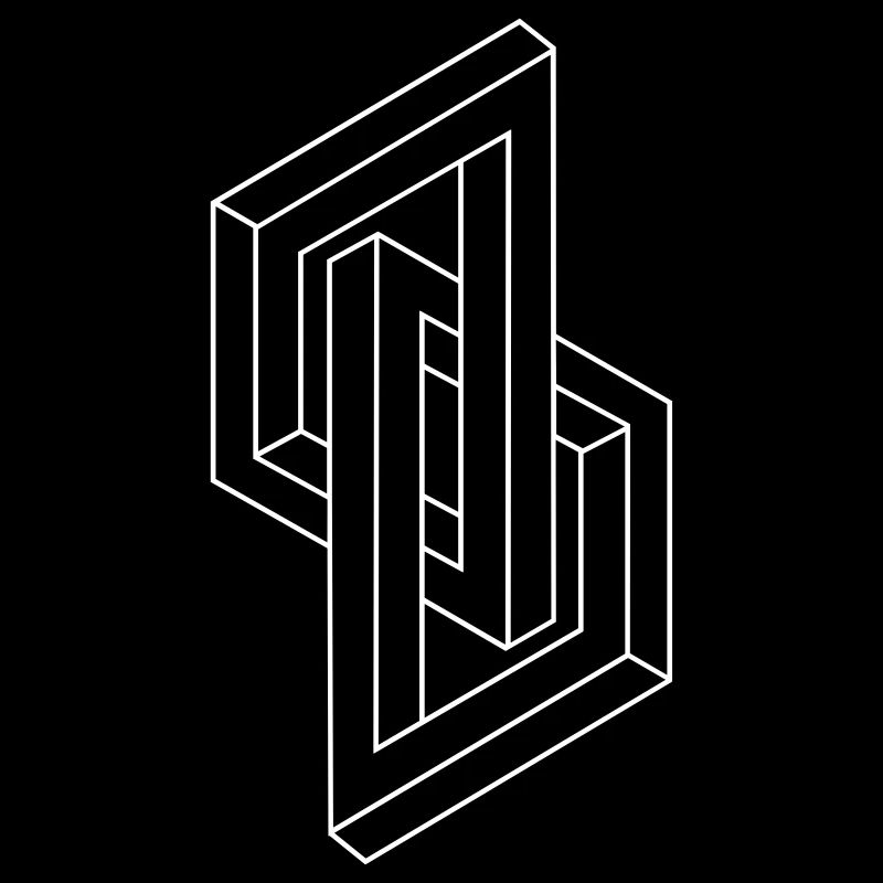 Optical Illusion - Impossible figure - Geometry