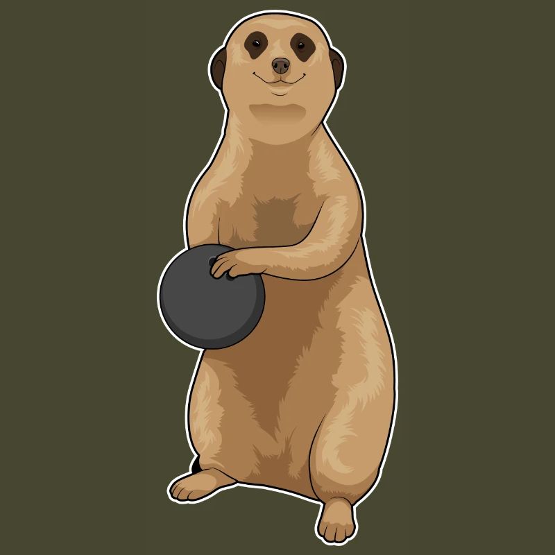 Suricate Boule de bowling