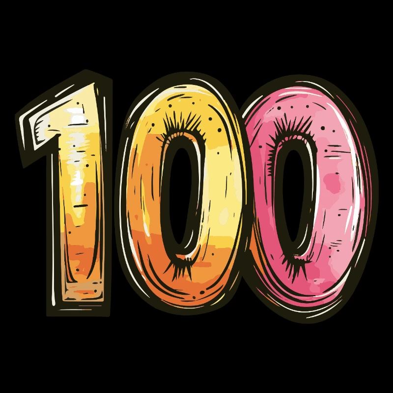 100 Zahl Comic